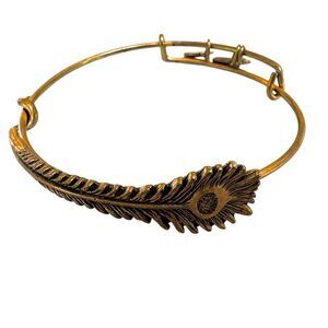 Alex and Ani gold bangle - eye of phoenix feather